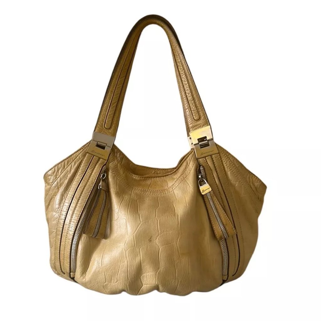 B. Makowsky Hobo Bag In Caramel Leather